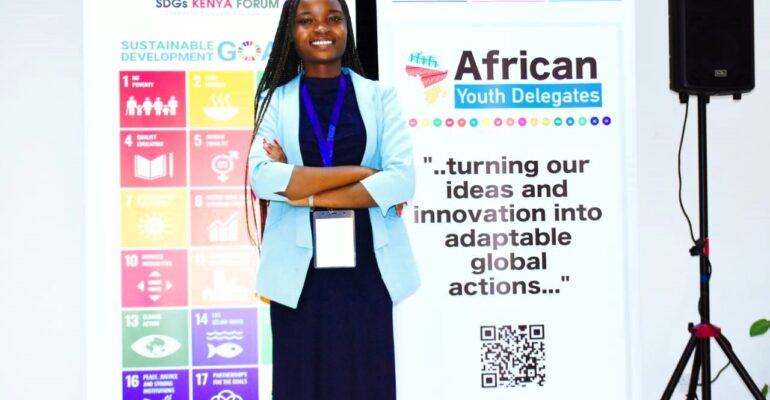 PAC University Student leader, Lindah Akitela
