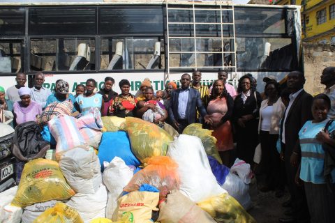 Community outreach by PAC University for Mathare flood victims 