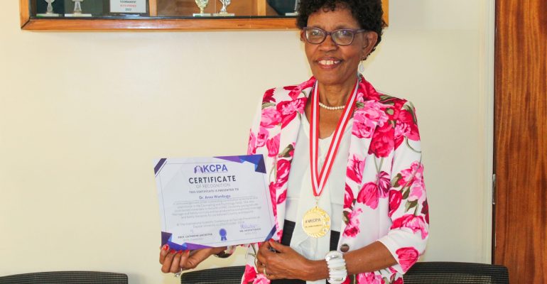Dr. Anne Wambugu Gets Awarded by KCPA