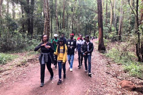 PAC University Environmental Club at the Karura Forest