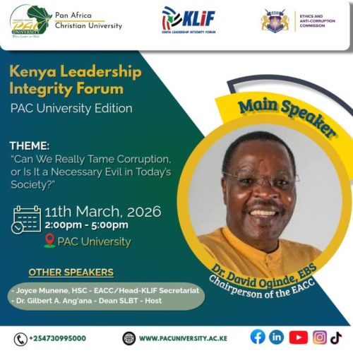 PAC University_Kenya Leadership Integrity Forum_Dr David Oginde